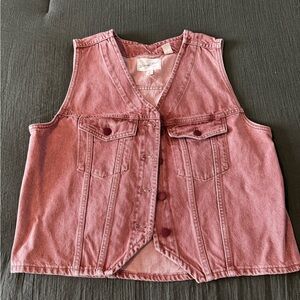 Universal Thread Pink Denim Vest